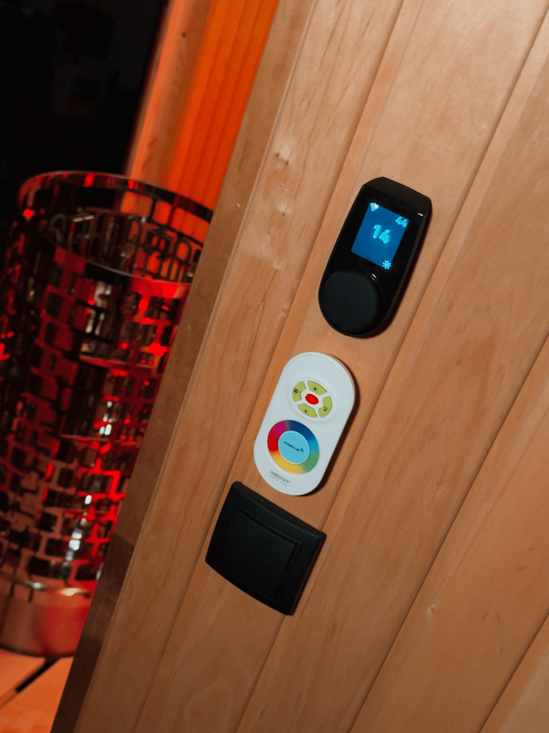 Szauna belső hőszabályozóval